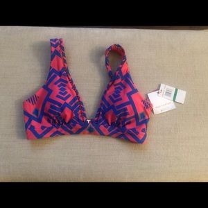 NWT Red Carter bikini top